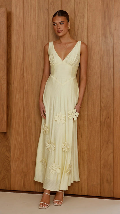 Lavara Maxi Dress Yellow