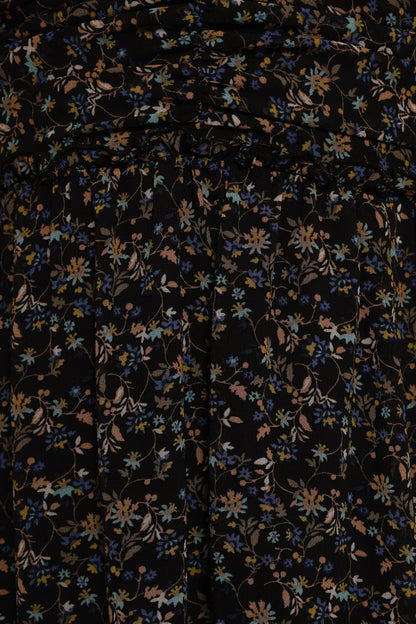 Keziah Long Sleeve Maxi Dress Navy Ditsy Floral