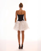 Chic low waist black fitted corset Midnight Walk