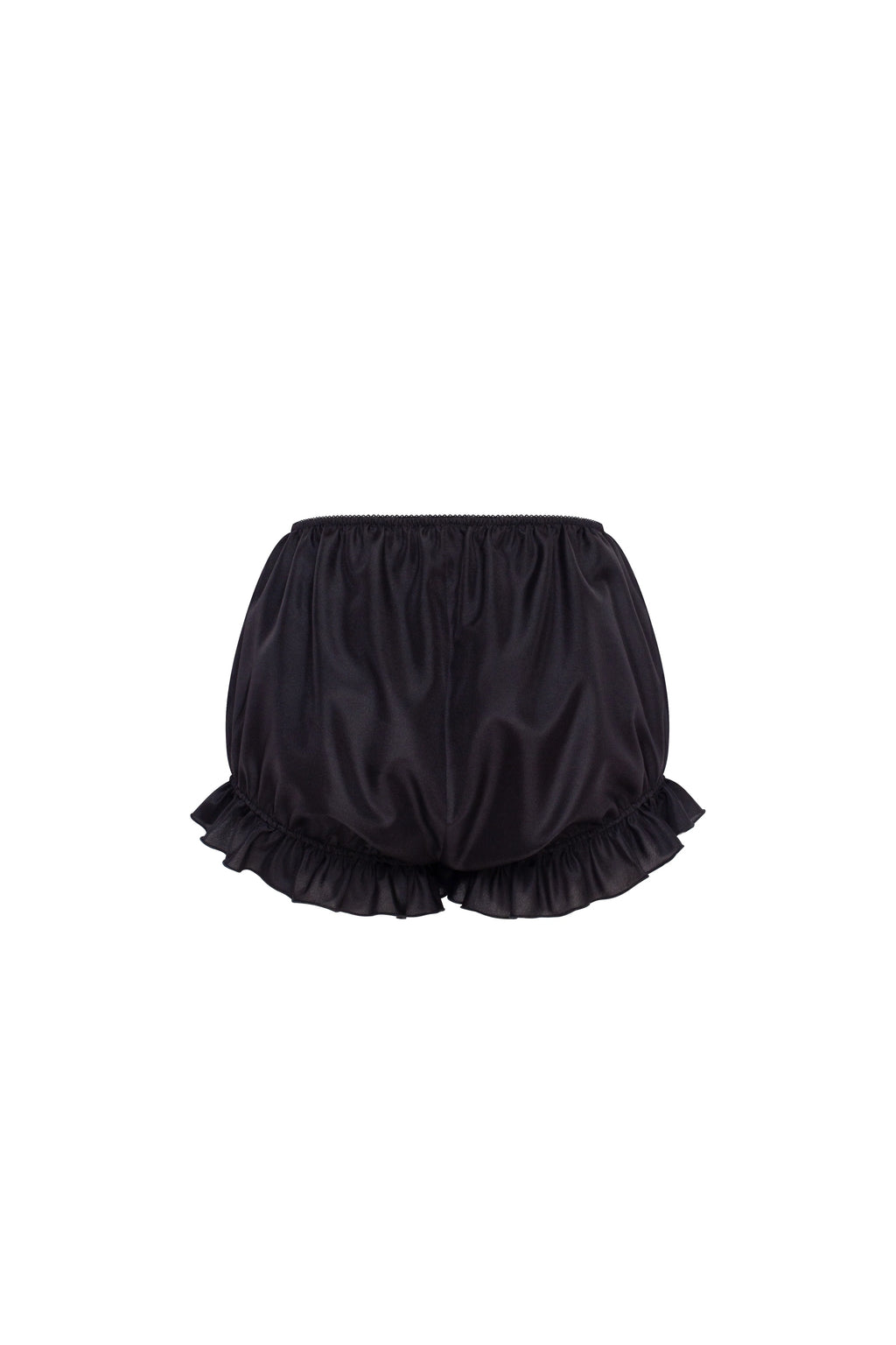Balloon taffeta black mini skirt Parisienne