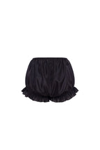 Balloon taffeta black mini skirt Parisienne