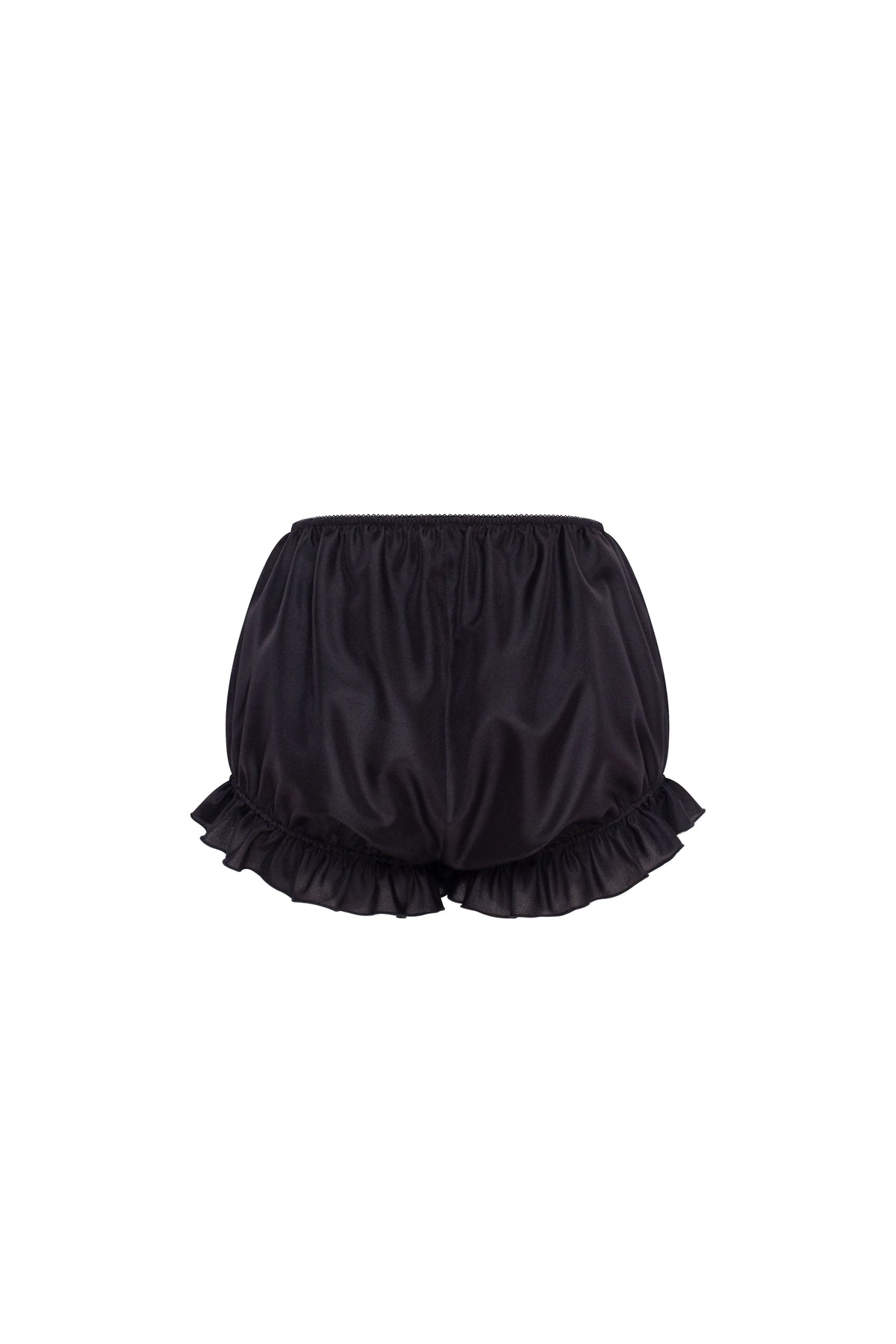Balloon taffeta black mini skirt Parisienne