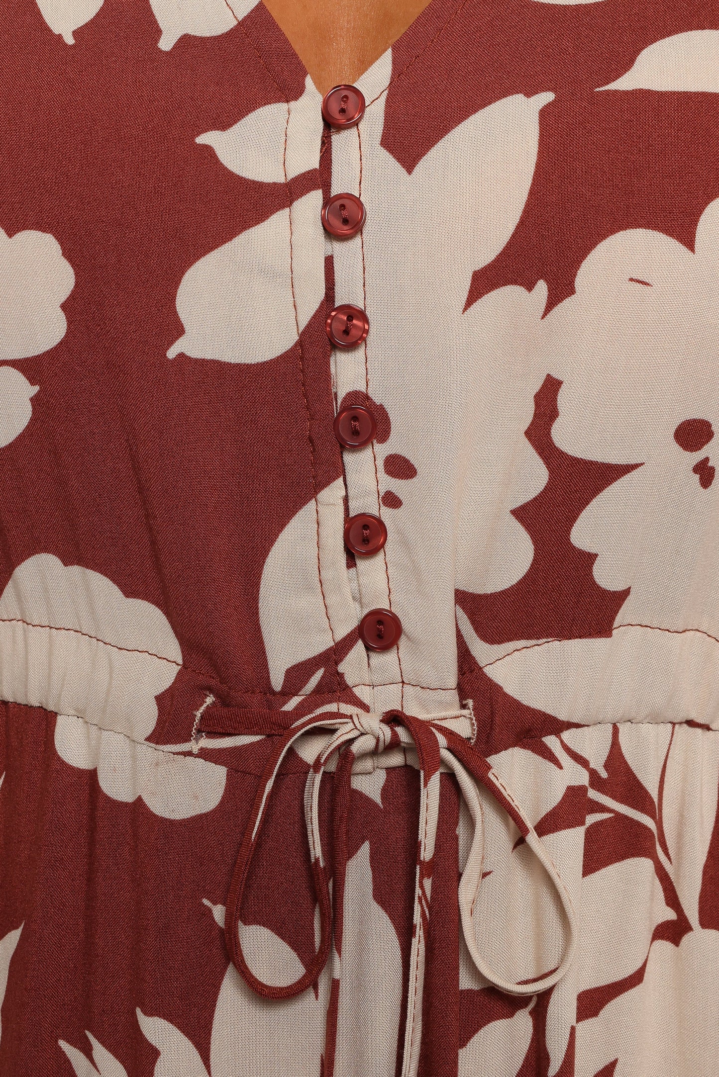 Kelda Dress Rust Floral