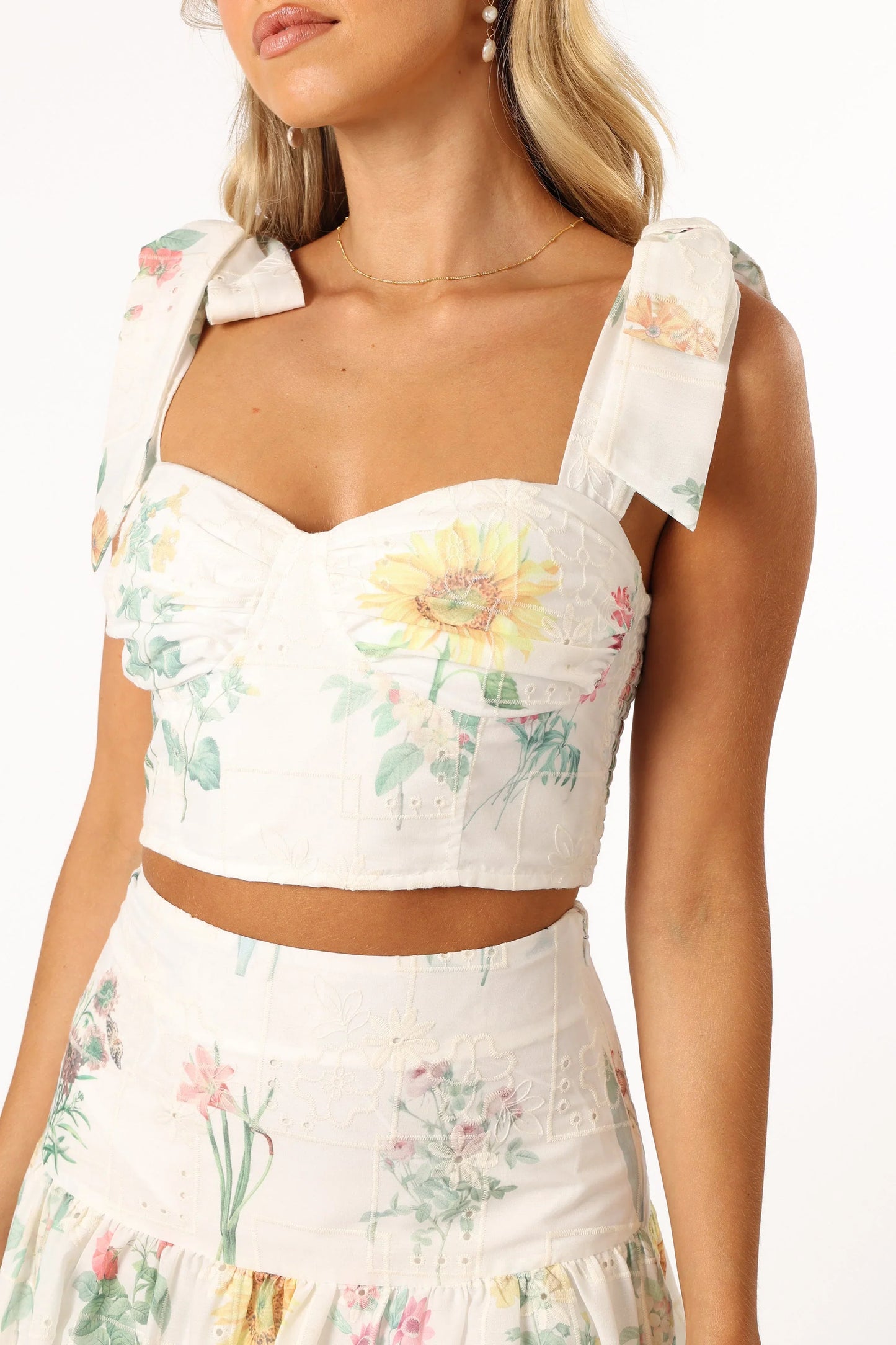 Kara Two Piece Set White Floral