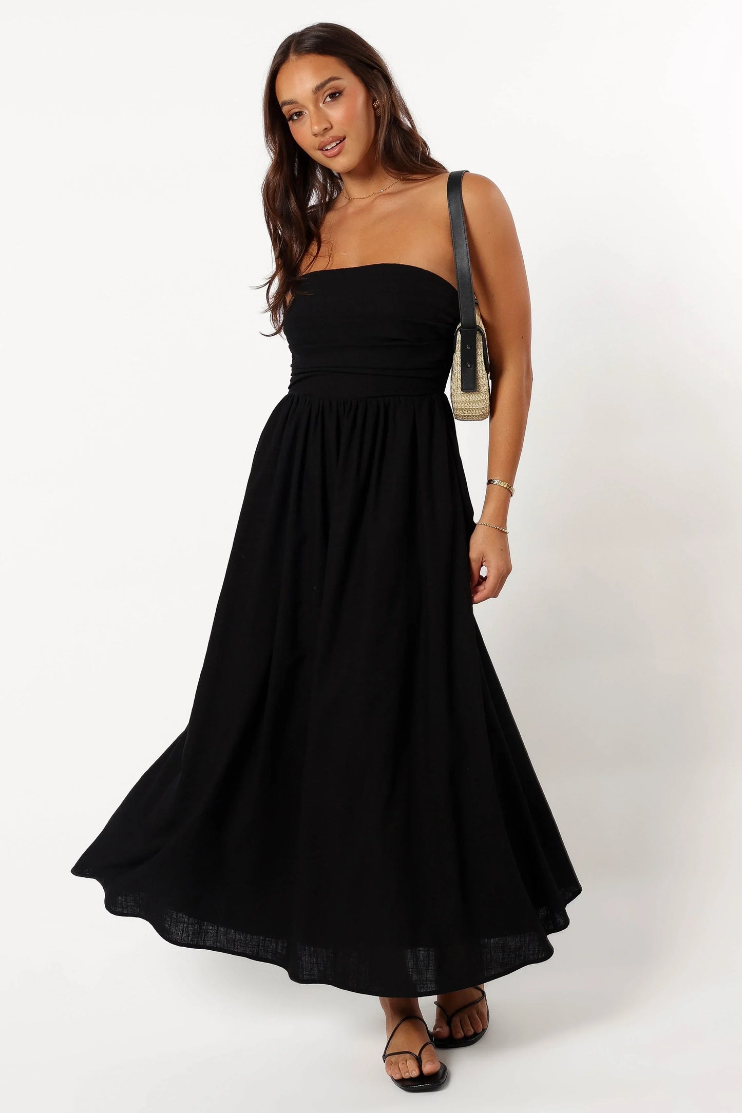 Kayt Strapless Dress Black