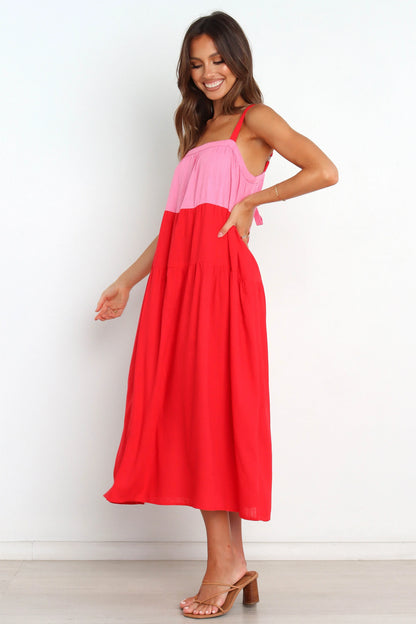 Aliana Dress Pink Splice
