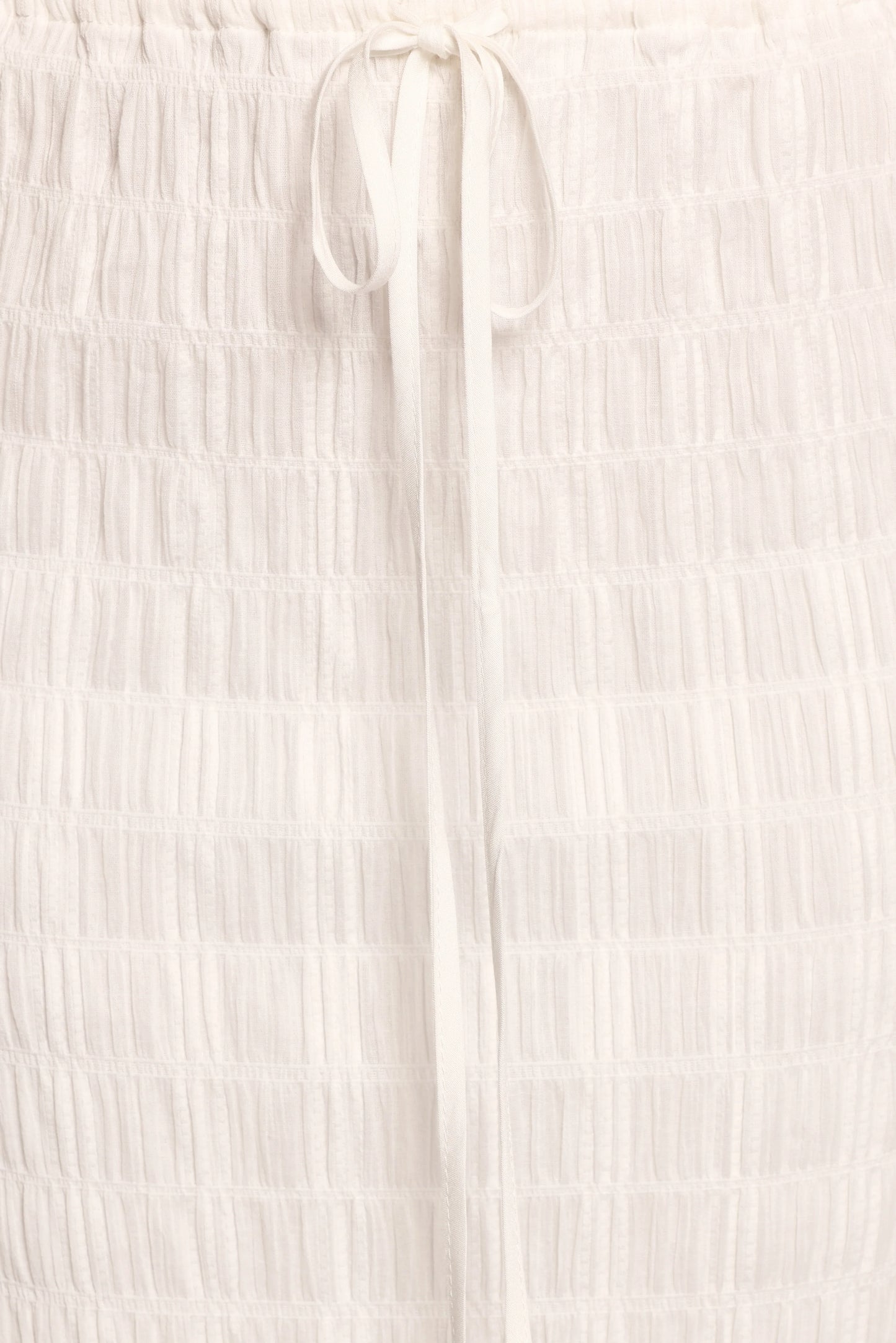 Charlotte Textured Maxi Skirt White