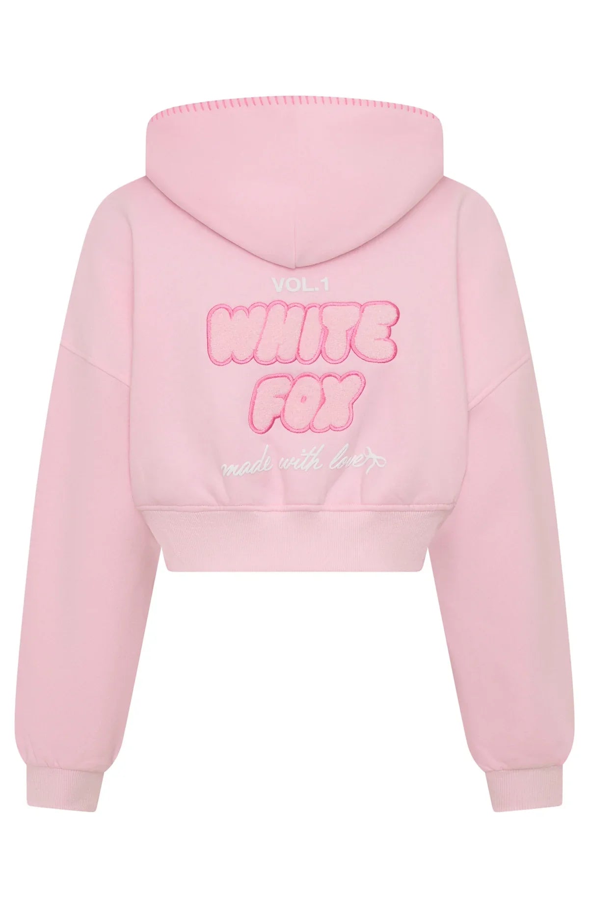 Vol 1 Cropped Zip Front Hoodie Posy