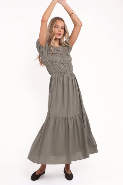 Deloria Maxi Dress Olive