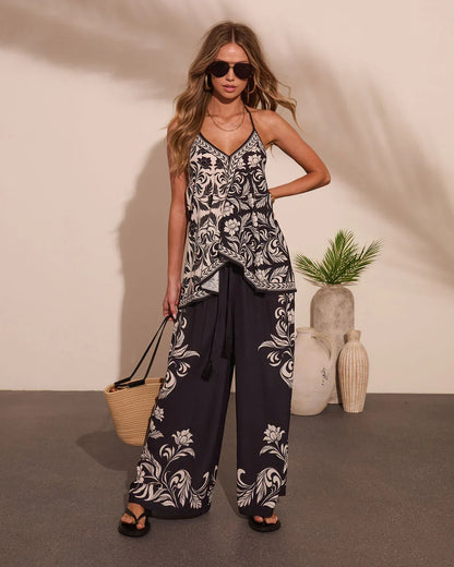 Korinna Floral Print Tunic Top