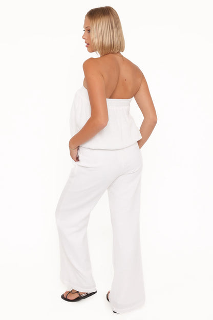 Olivia Pant Set White