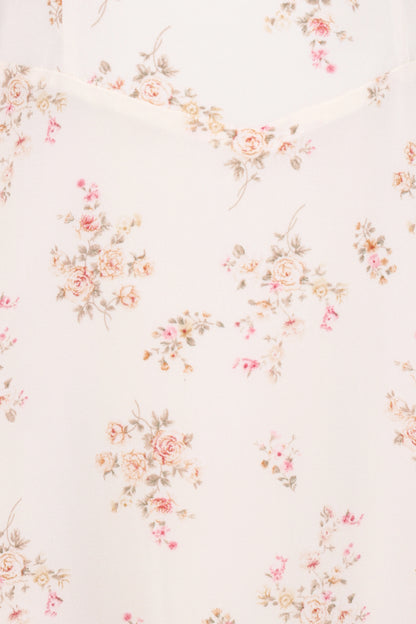 Clarissa Midi Dress White Floral