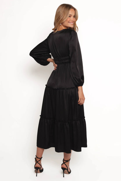 Rowen Long Sleeve Maxi Dress Black