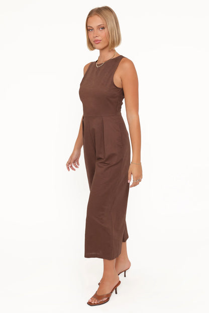 Ester Jumpsuit Chocolate