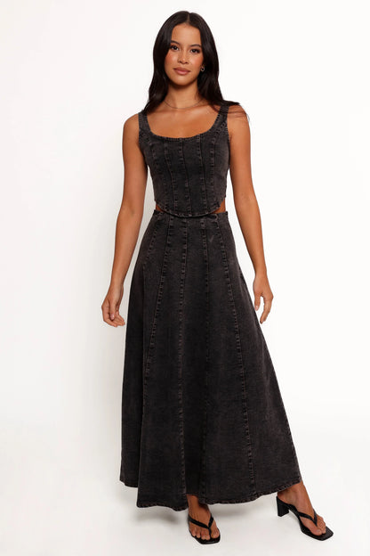 Mara Midi Skirt Black