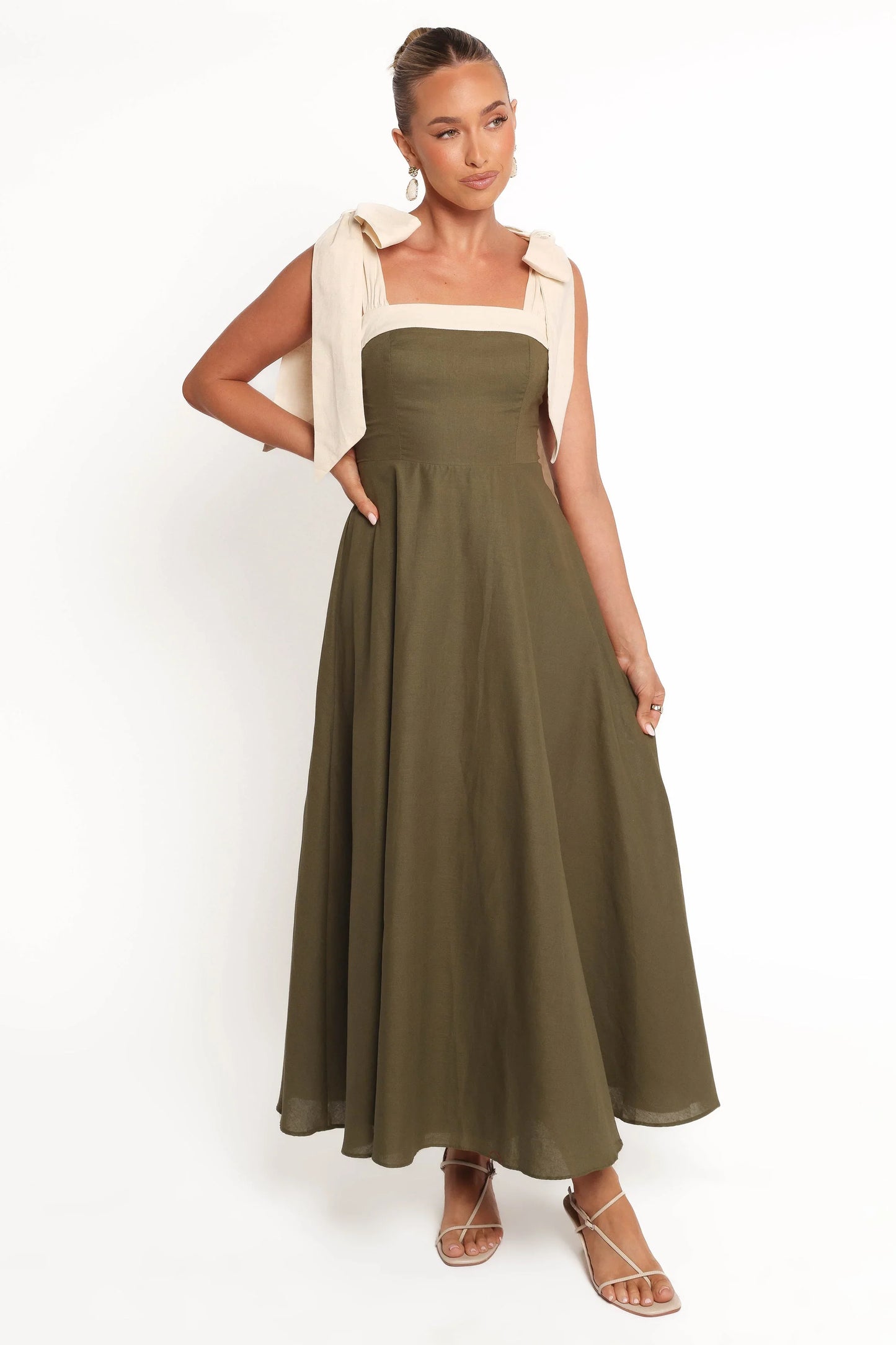 Olinda Midi Dress Olive