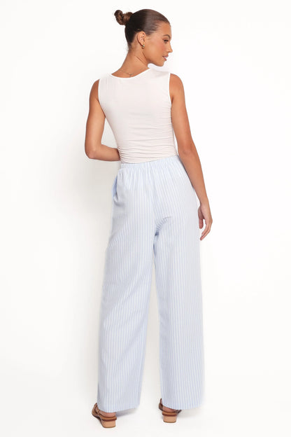 Peyton Striped Pant Blue