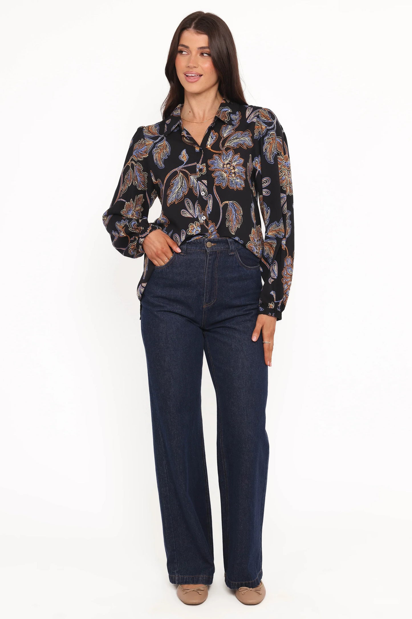 Bennett Shirt Black Floral