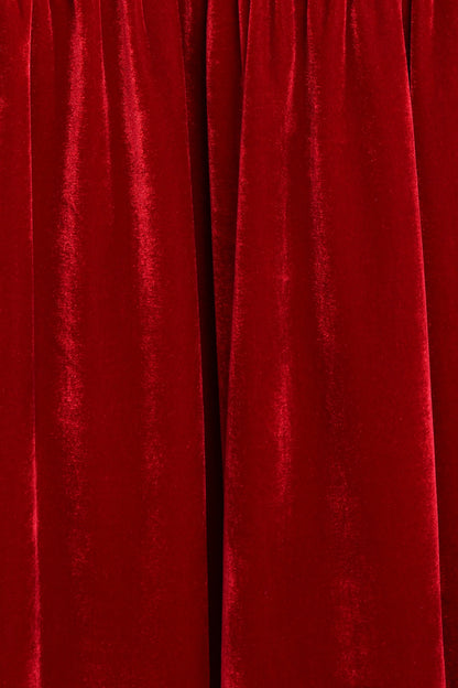 Betina Bow Front Maxi Dress Red Velvet
