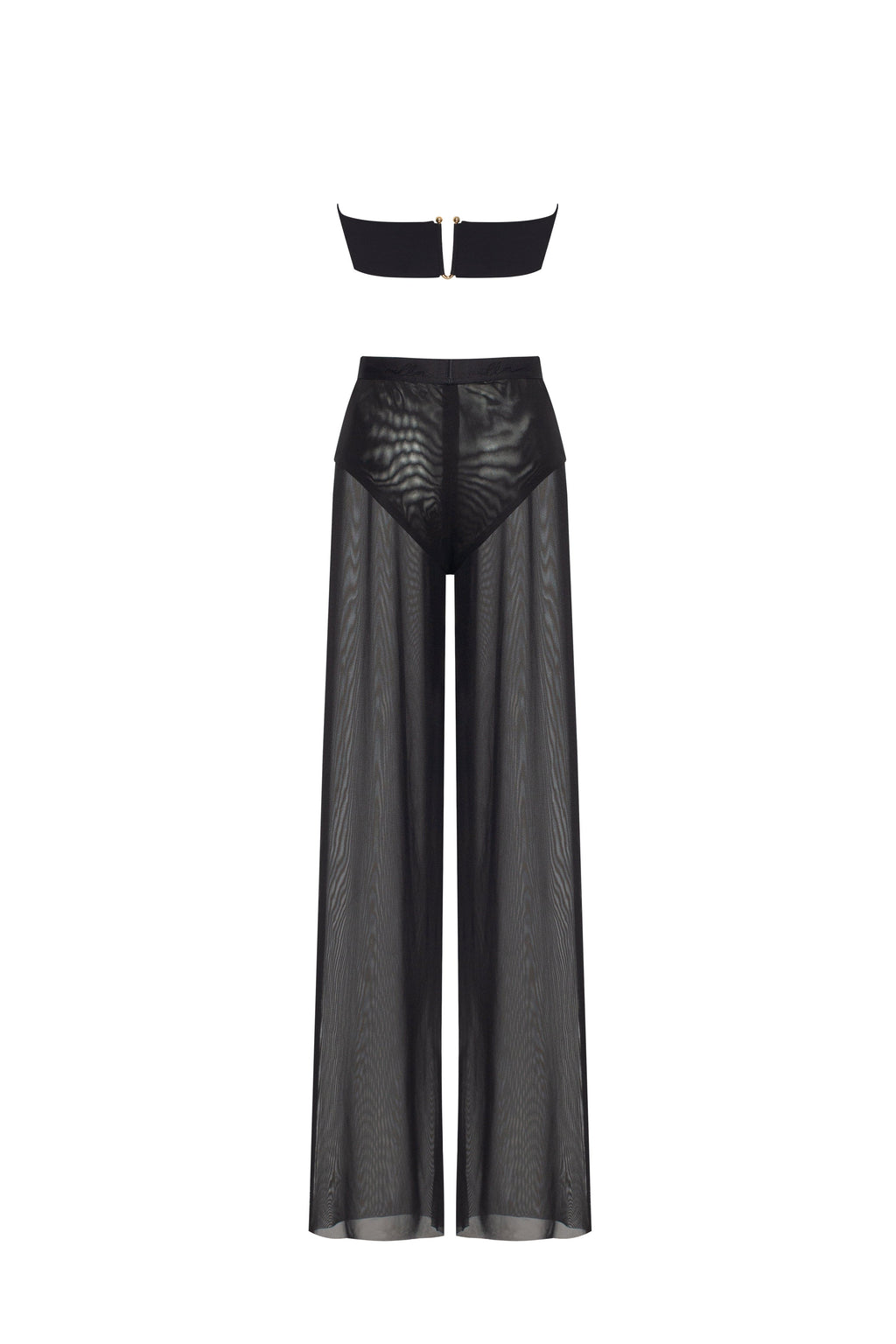 Chic sheer co ord set in black Xo Xo