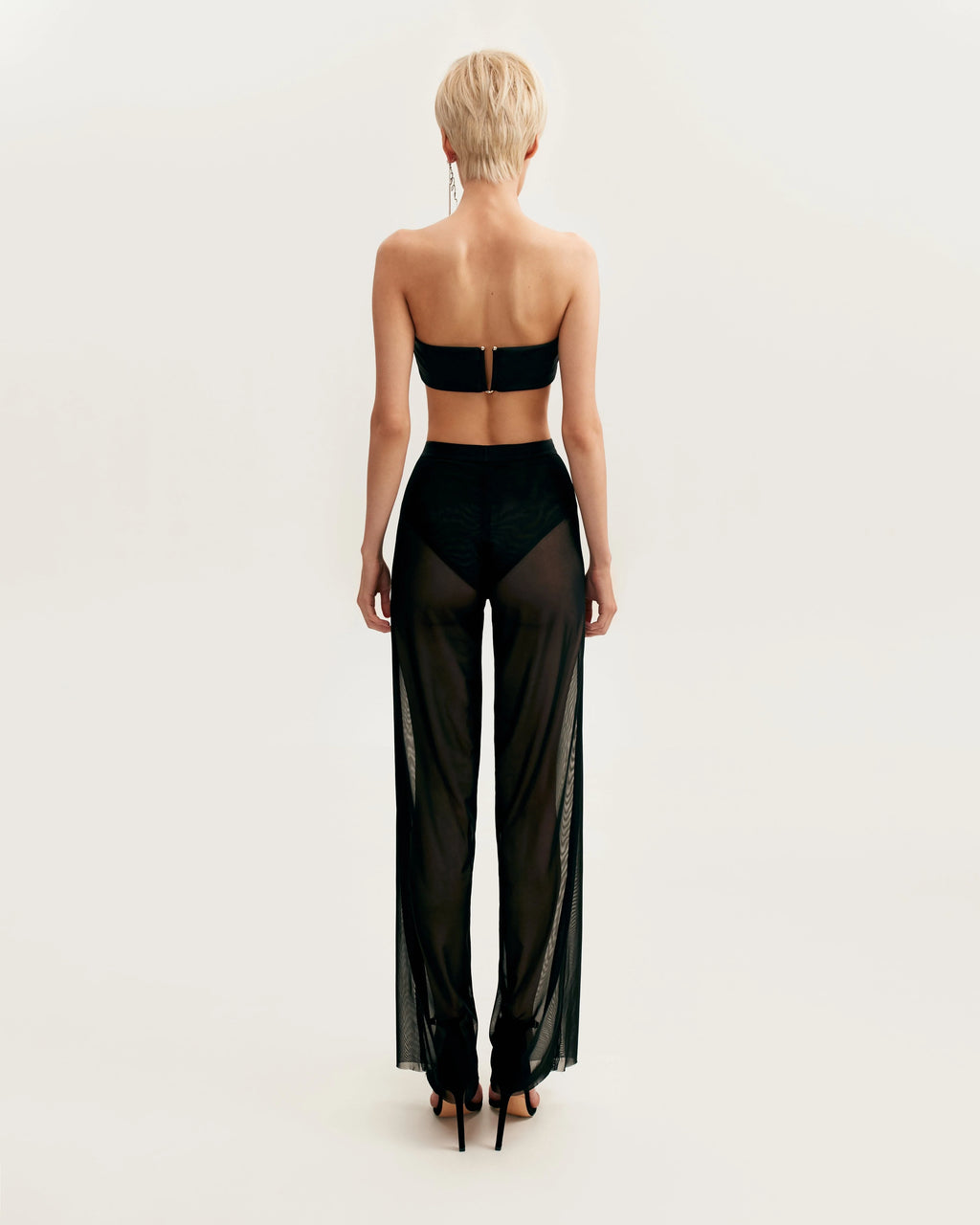 Chic sheer co ord set in black Xo Xo