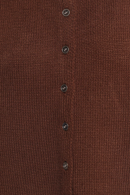 Weston Knit Vest Dark Chocolate
