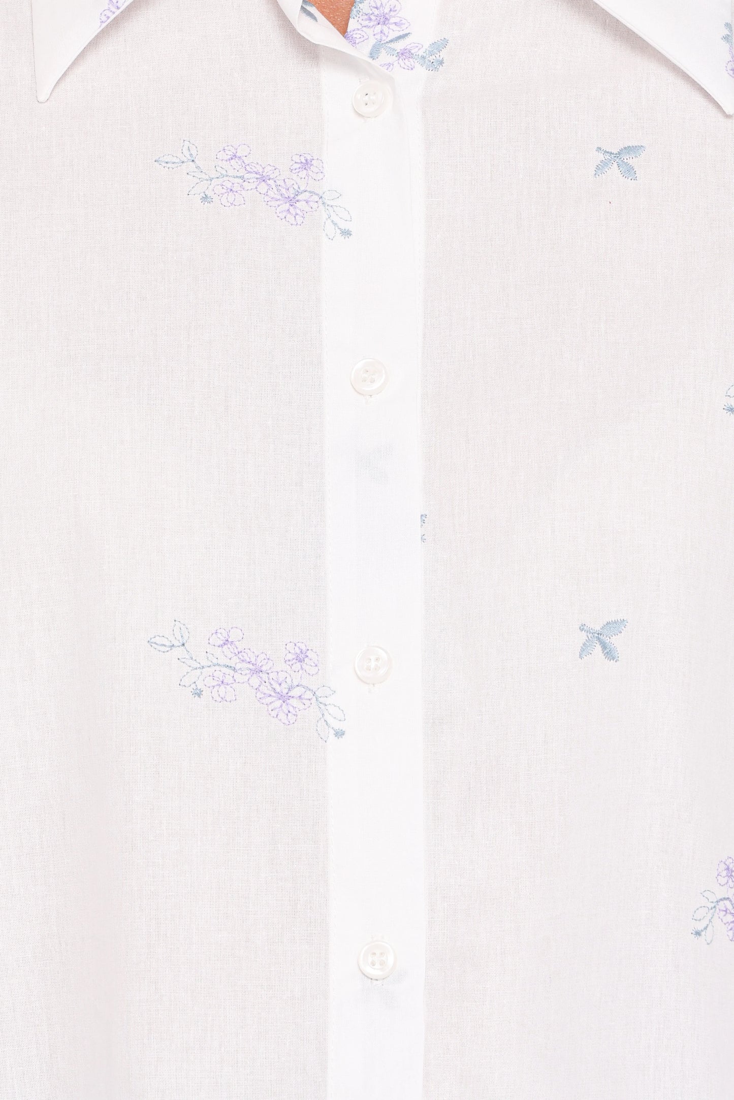 Luneth Button Up Blouse White