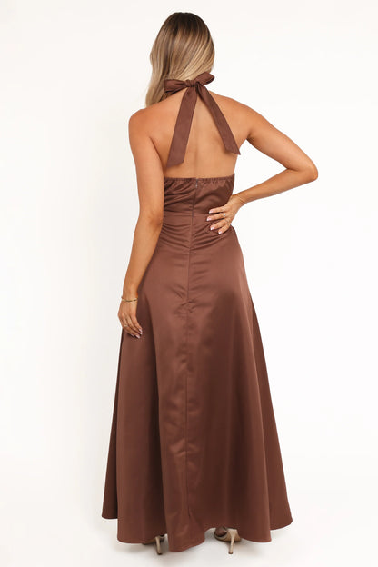Norva Maxi Dress Brown