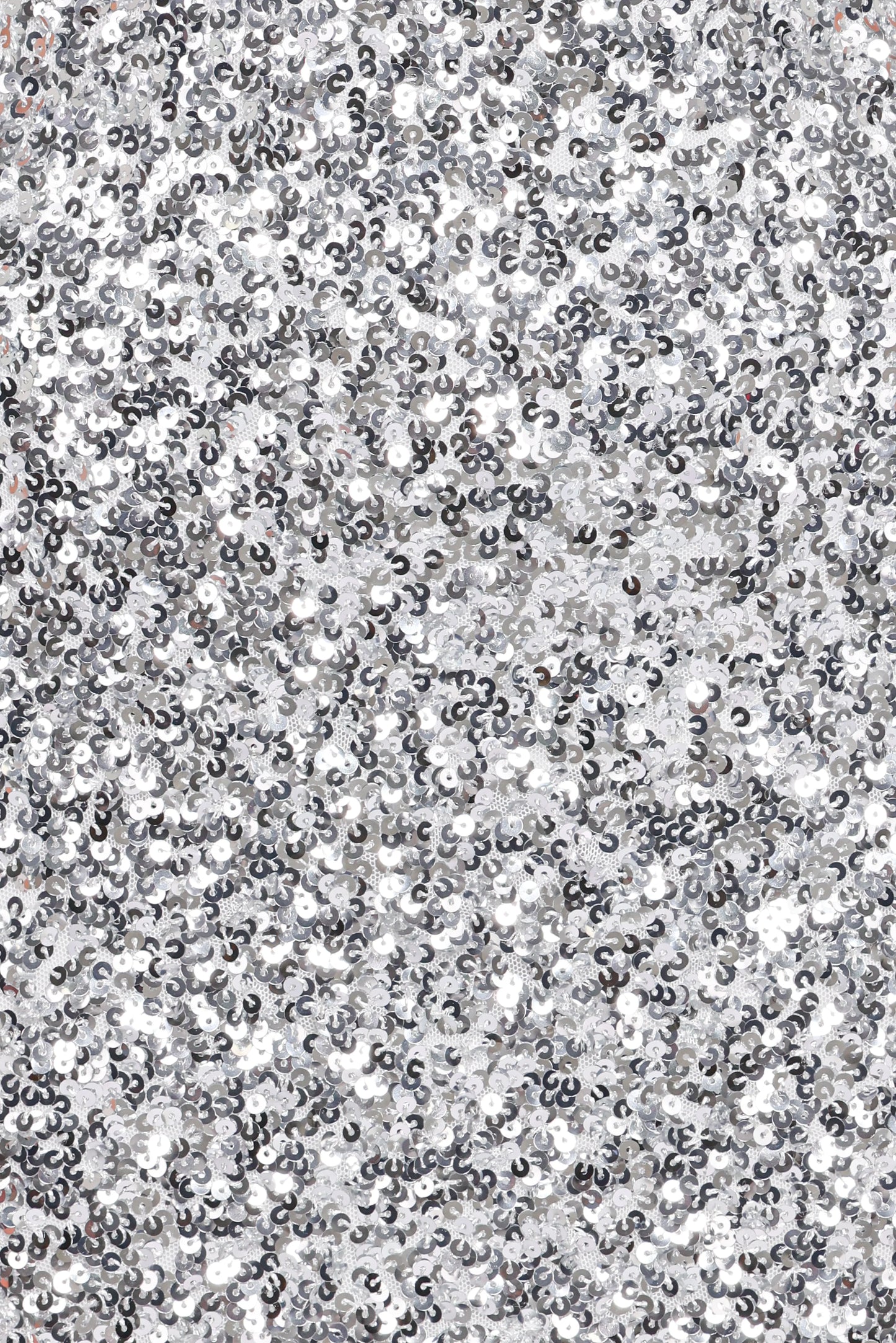Tory Off Shoulder Sequin Mini Dress Silver