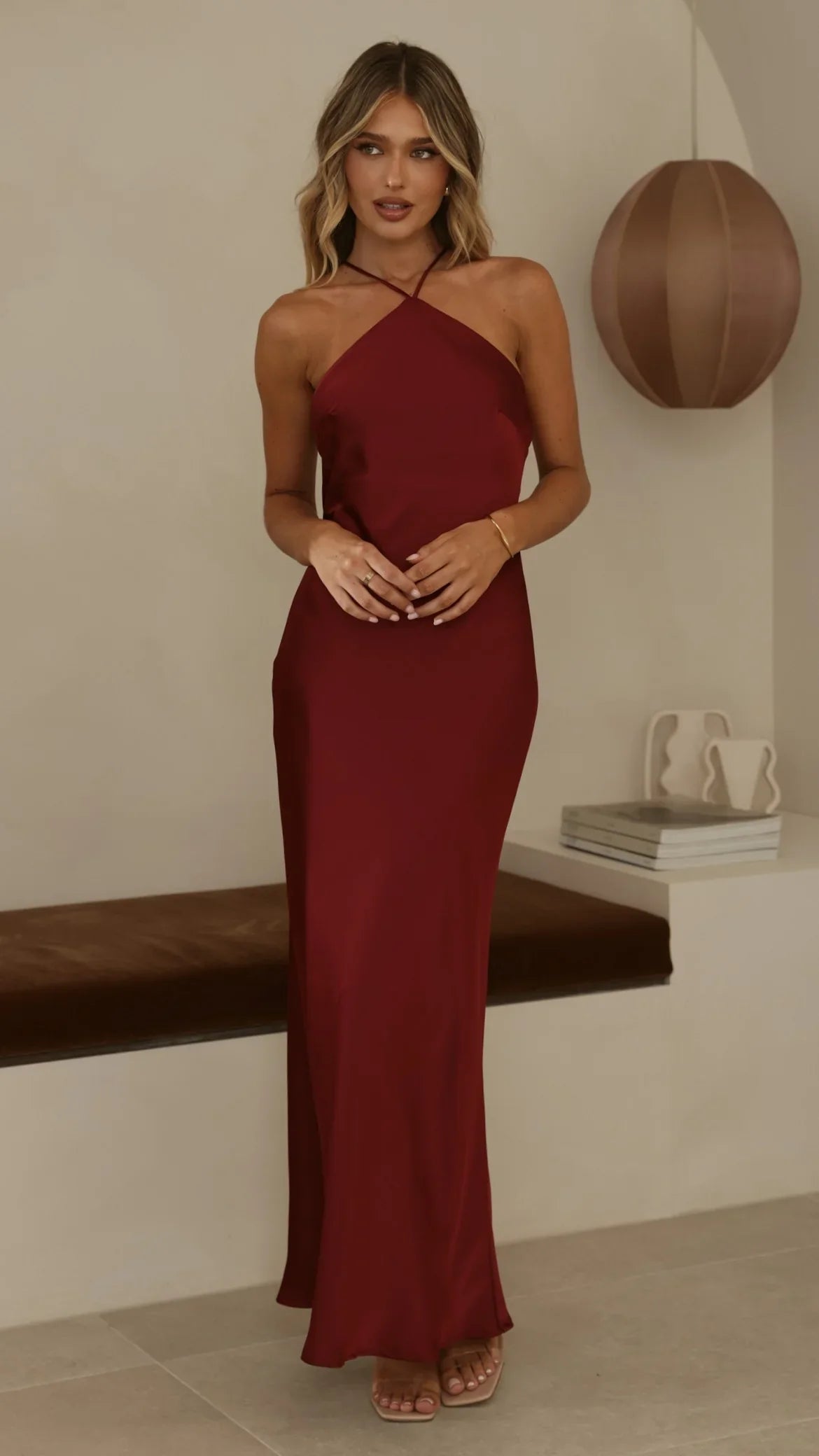 Chiara Maxi Dress Wine