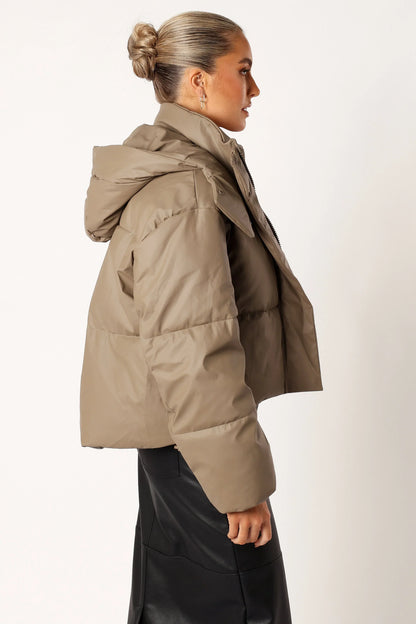 Tania Puffer Jacket Mocha