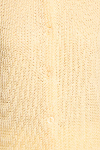 Miriam Short Sleeve Knit Top Yellow