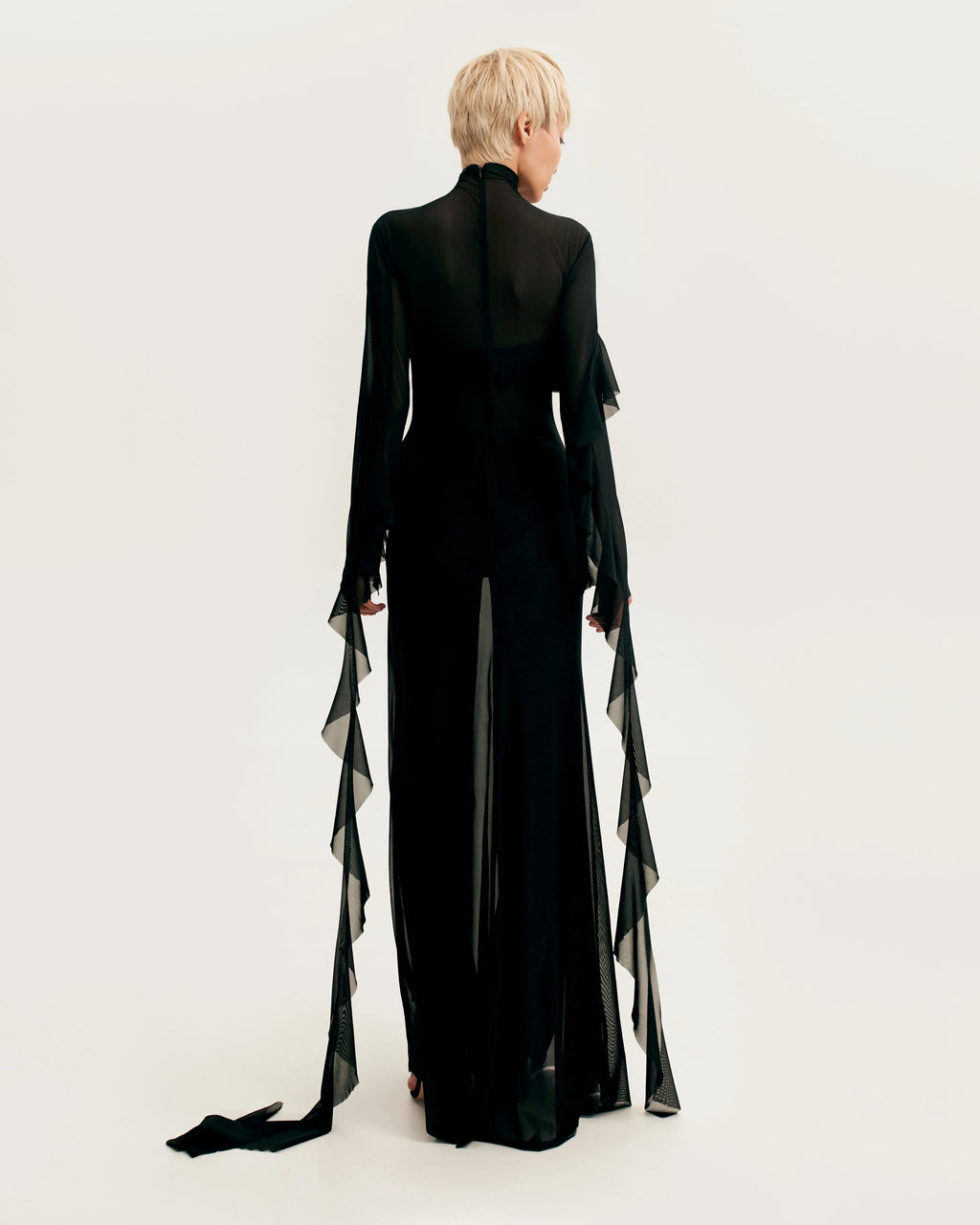 Chic sheer co ord set in black Xo Xo