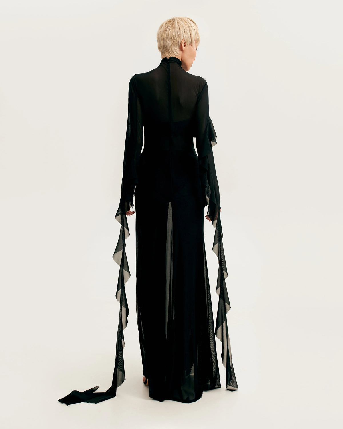 Chic sheer co ord set in black Xo Xo