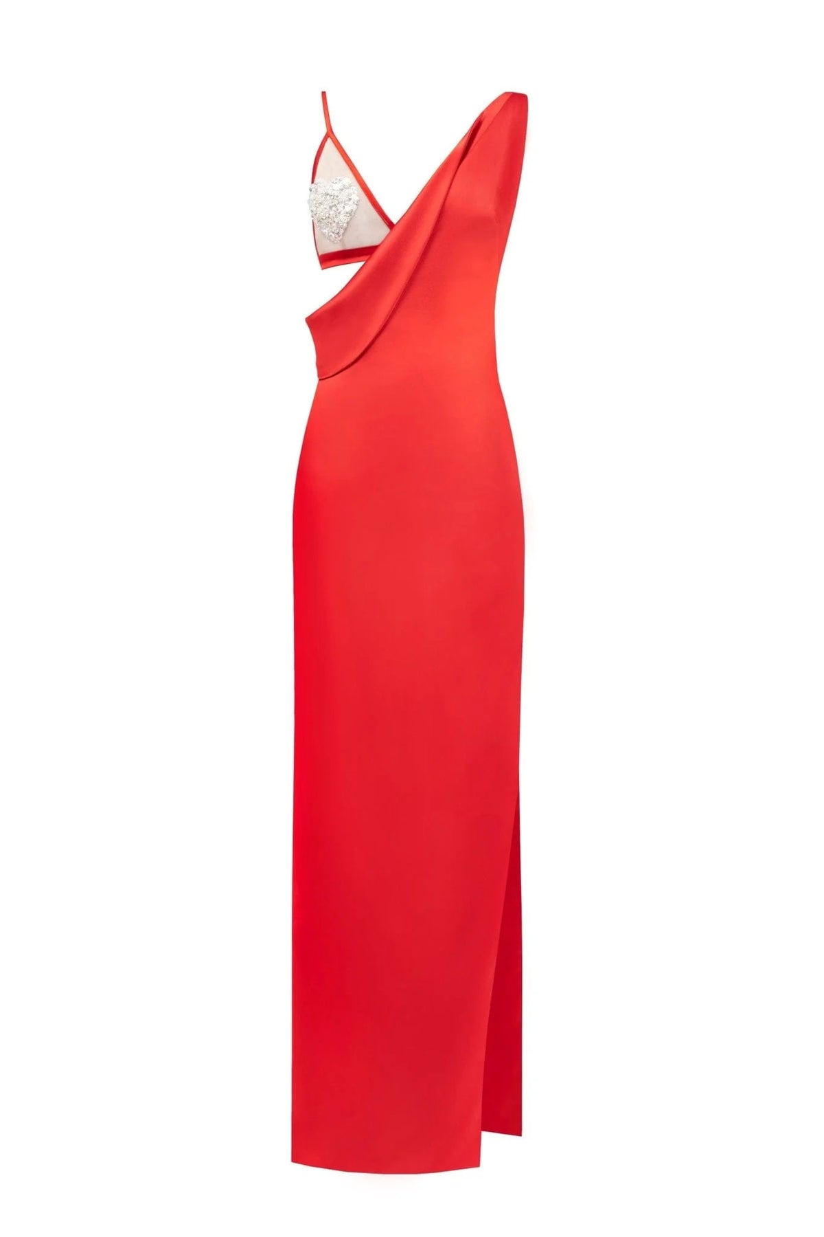 Femme fatal red maxi dress