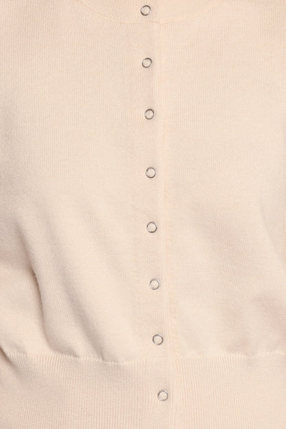 Elita Fitted Cardigan Cream