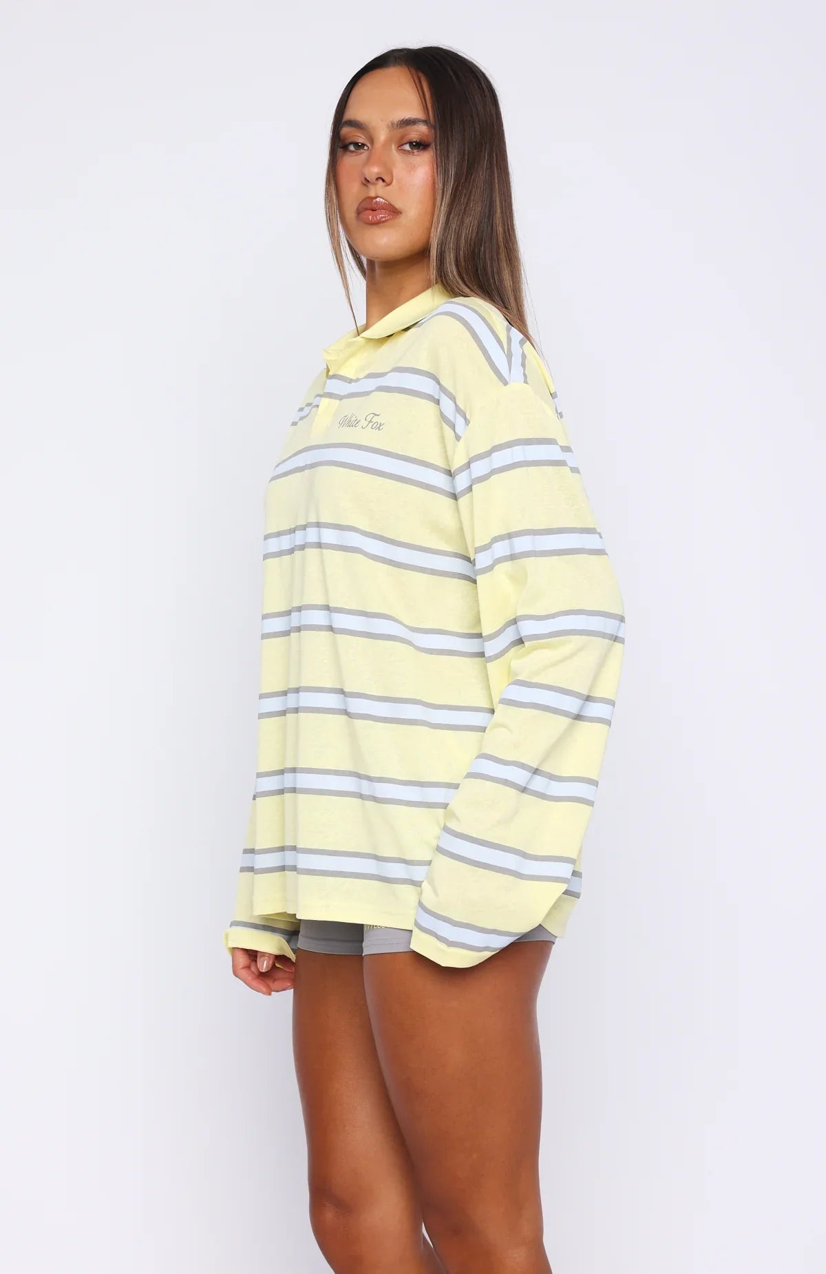 Verano Sixteen Carmen Long Sleeve Oversized Jersey Lemon