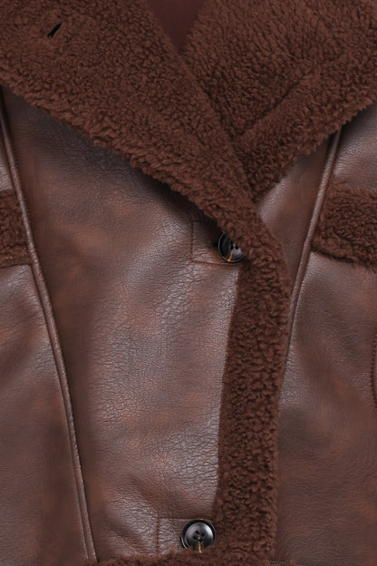 Sherpa Car Coat Chocolate