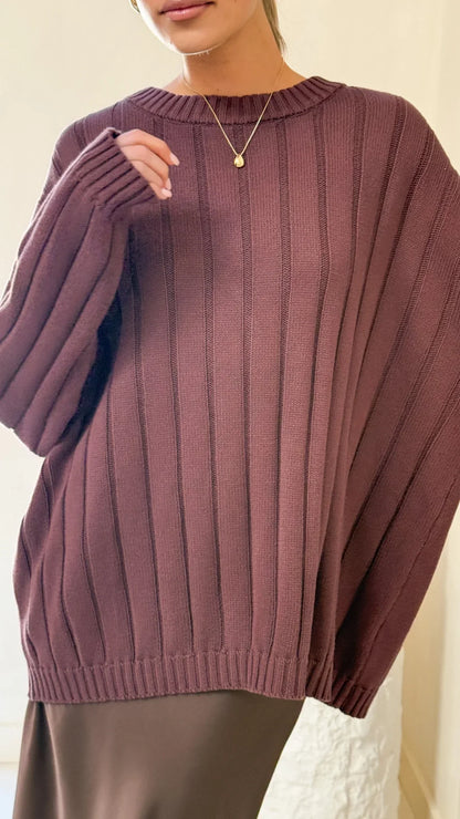 Naiva Oversized Knit Brown