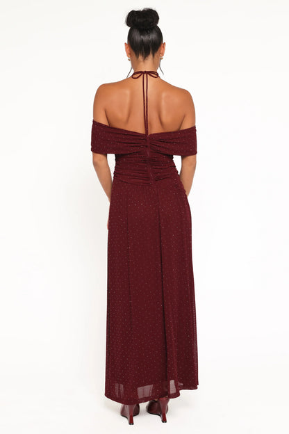 Mayven Maxi Dress Burgundy