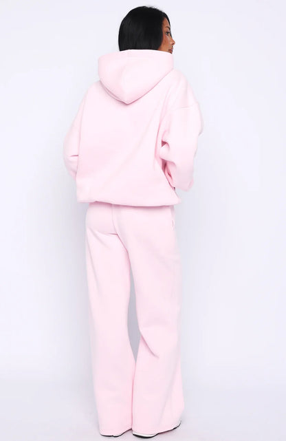Vibe Too High Wide Leg Sweatpants Pink