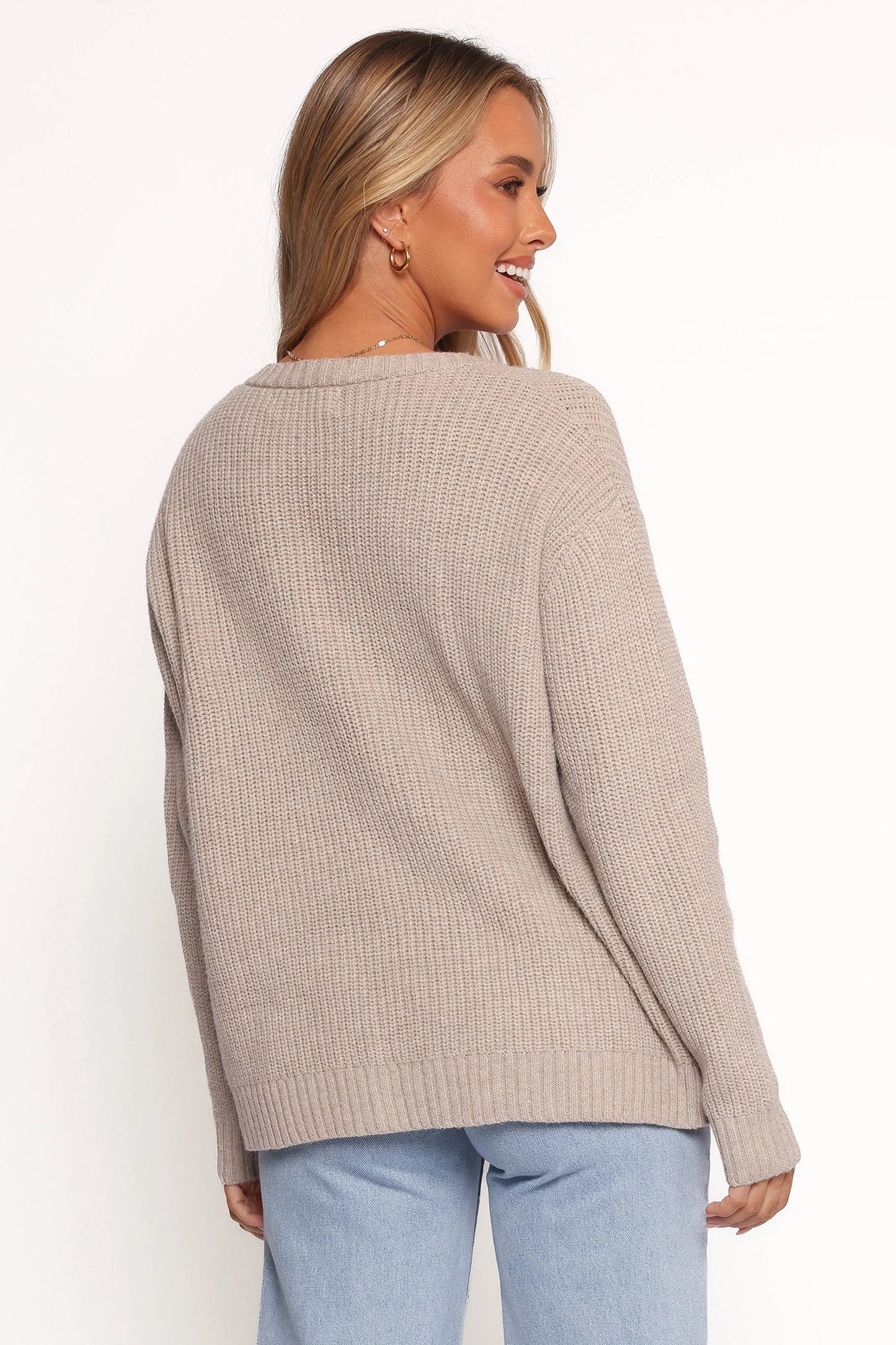 Hammond Tie Up Cardigan Taupe