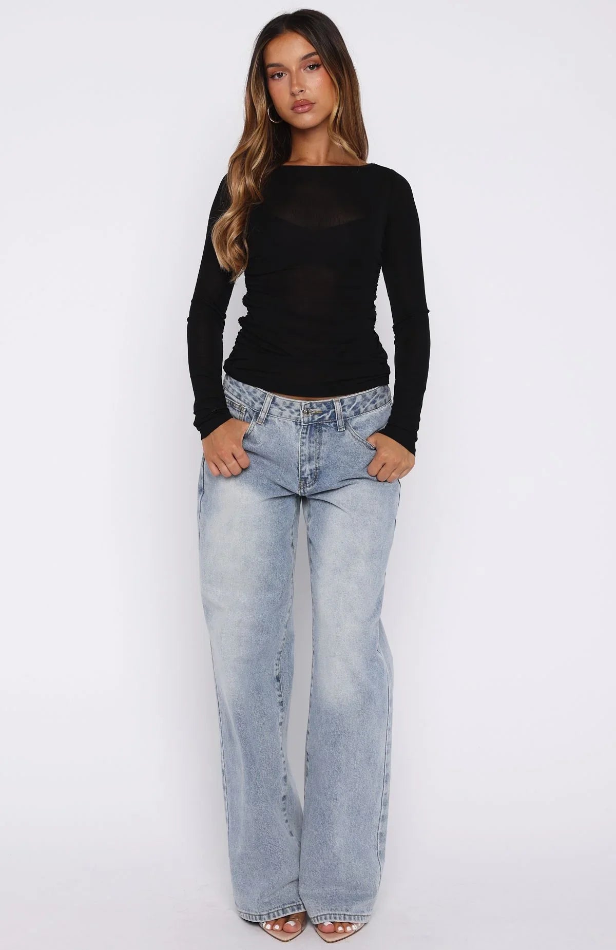 Never Took Me Serious Long Sleeve Top Black