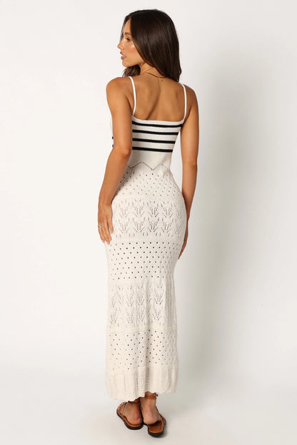 Landon Midi Dress Black White