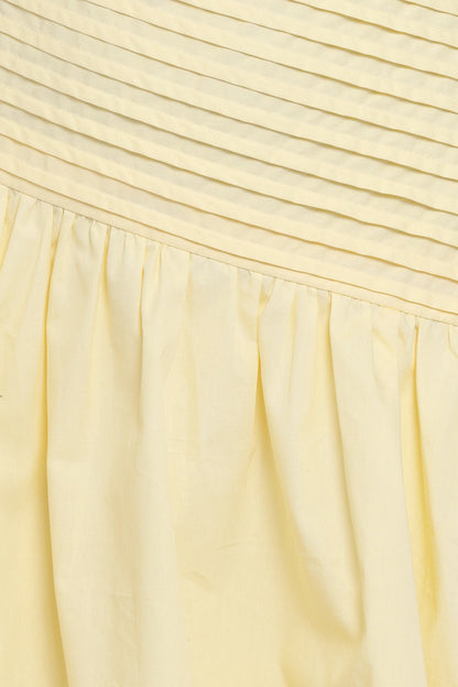 Elaria Off Shoulder Mini Dress Butter Yellow