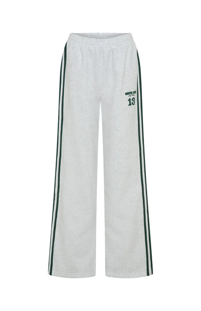 Lucky Thirteen Charise Wide Leg Sweatpants Grey Marle