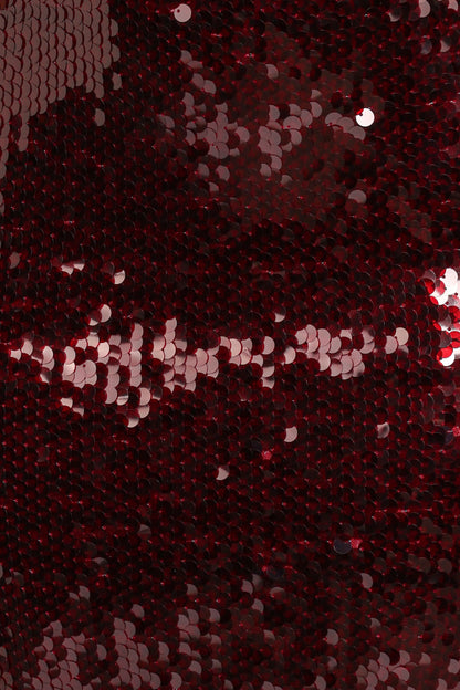Orlena Sequin Midi Dress Burgundy