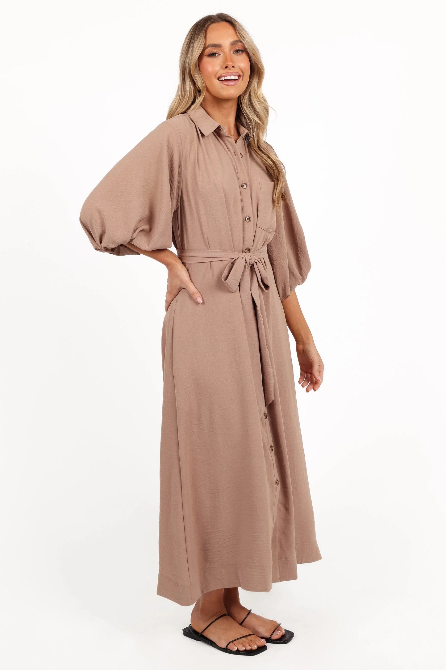 Zanita Midi Dress Toast