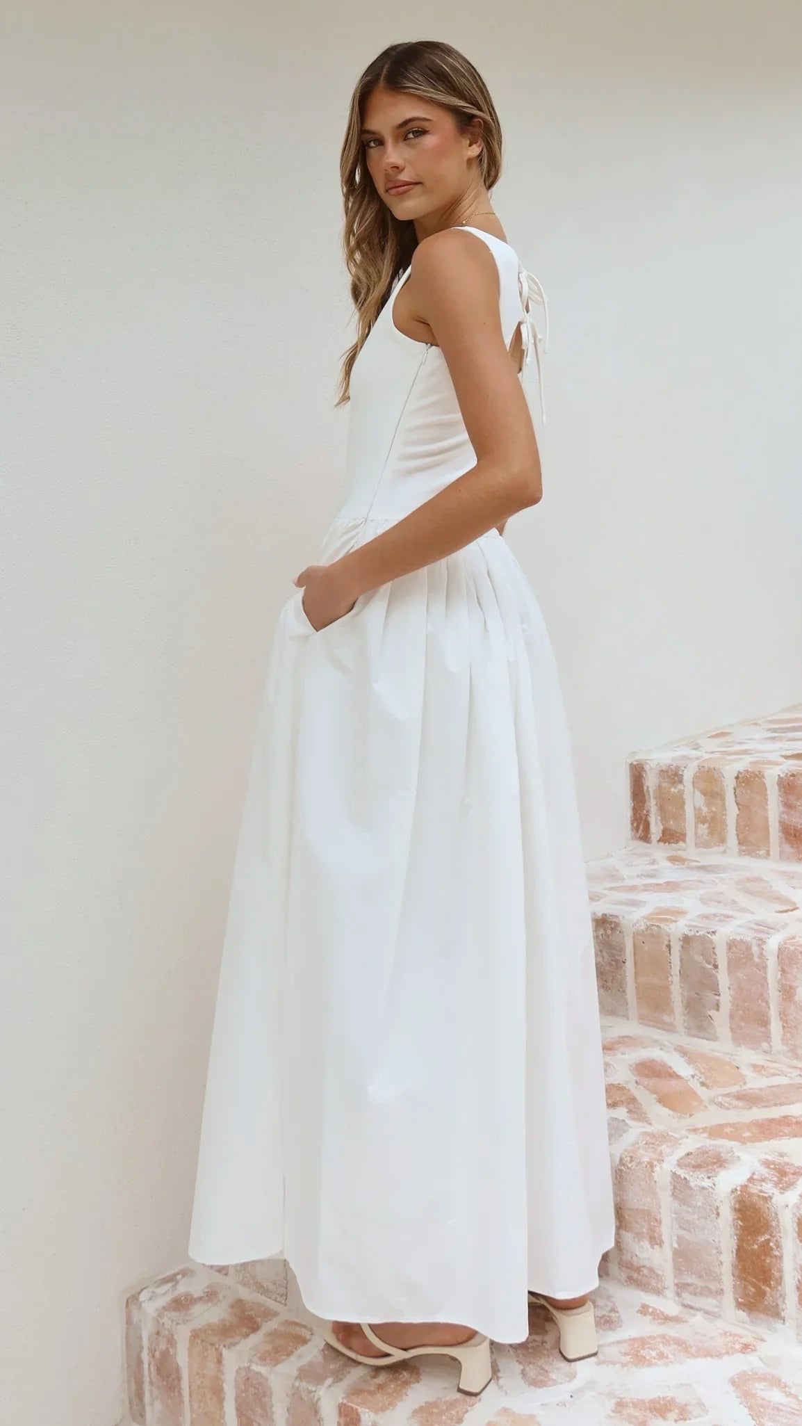 Alita Maxi Dress White
