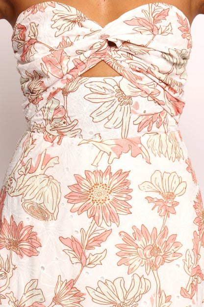 Calantha Maxi Dress Pink Floral
